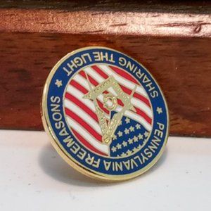 Pre-Owned Pennsylvania Free Masons Sharing The Light Pin